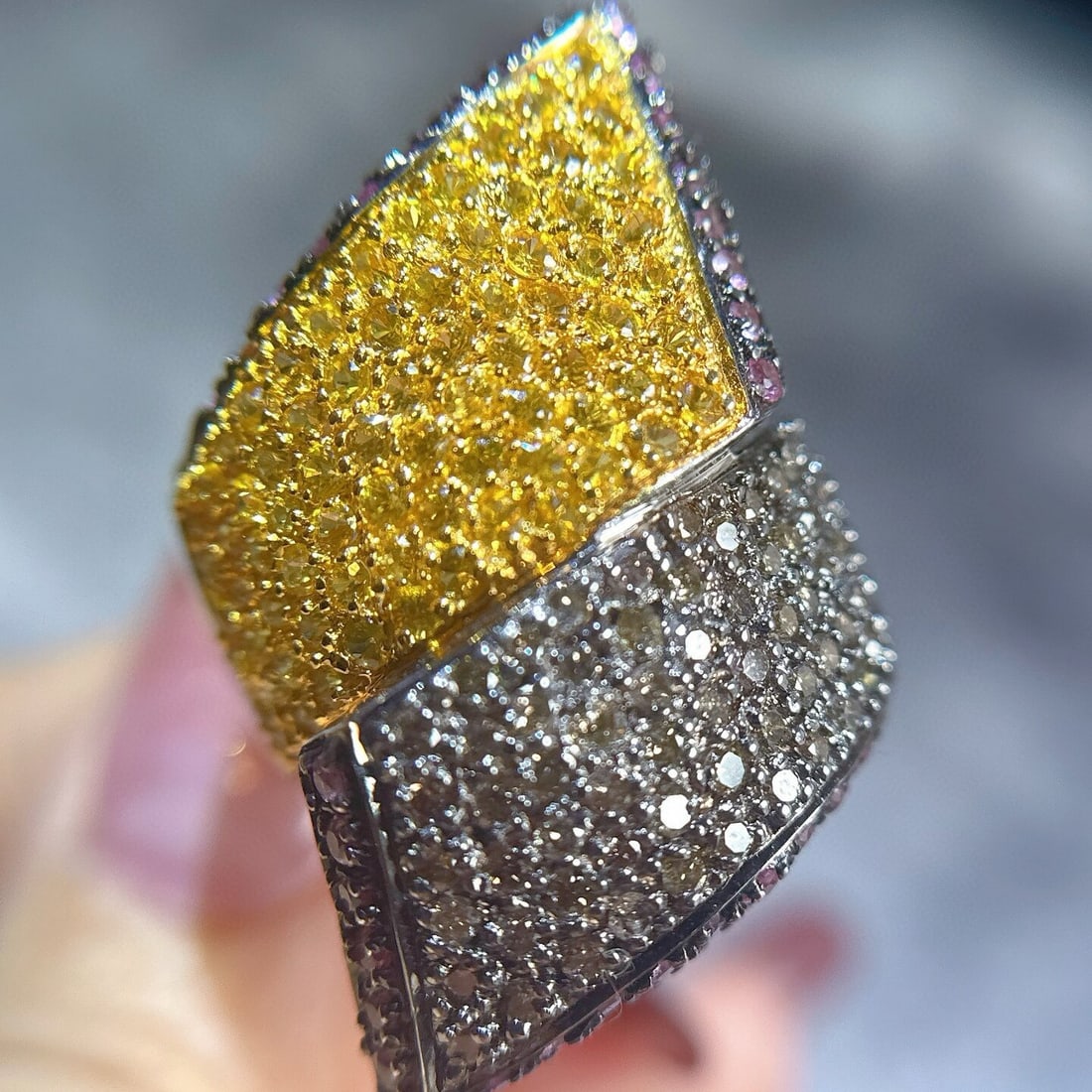 14k Gold 3.52 Ctw Natural Sapphire & Diamond Ring - 7