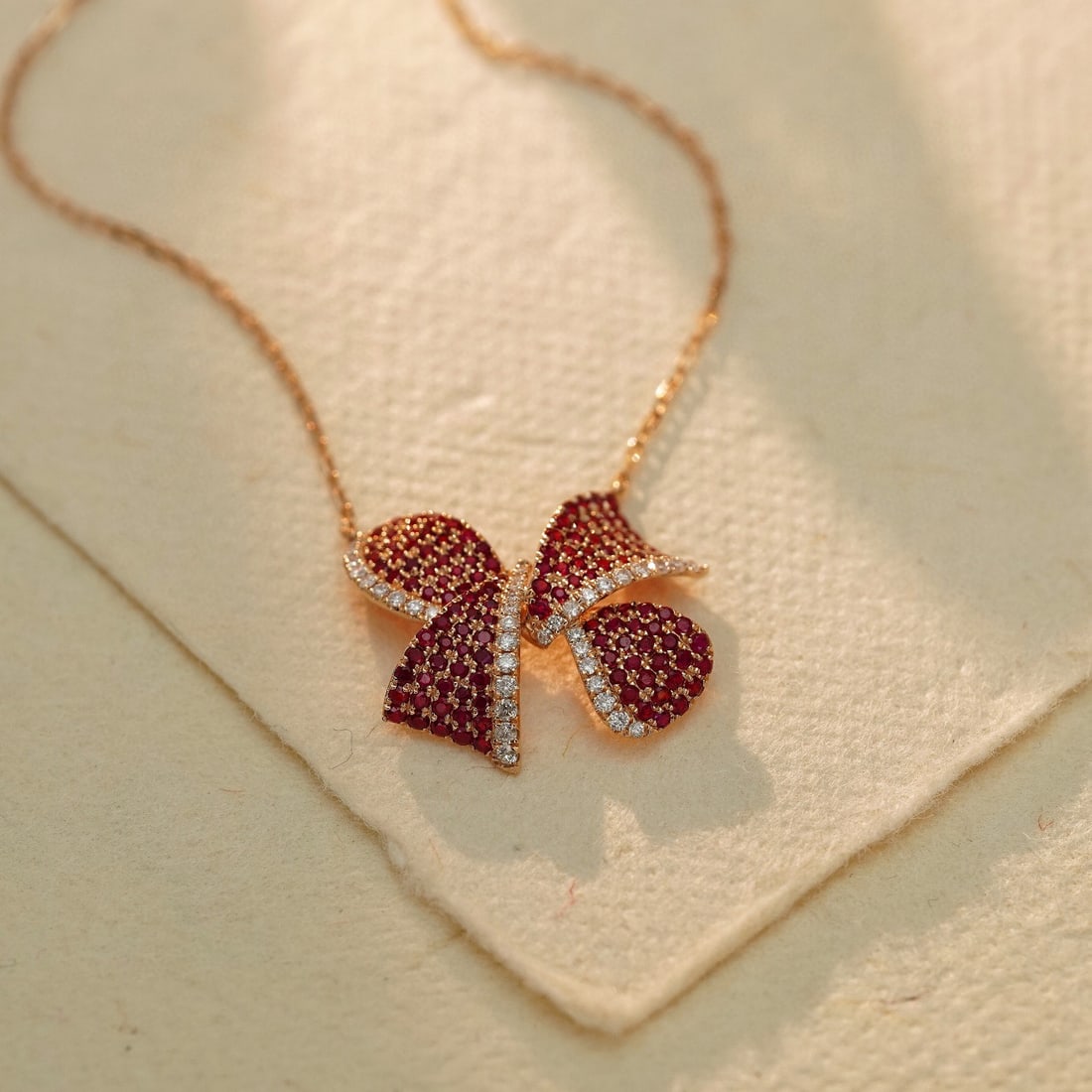 14k Gold 3.25 Ctw Natural Ruby & Diamond Jewelry Set - 4