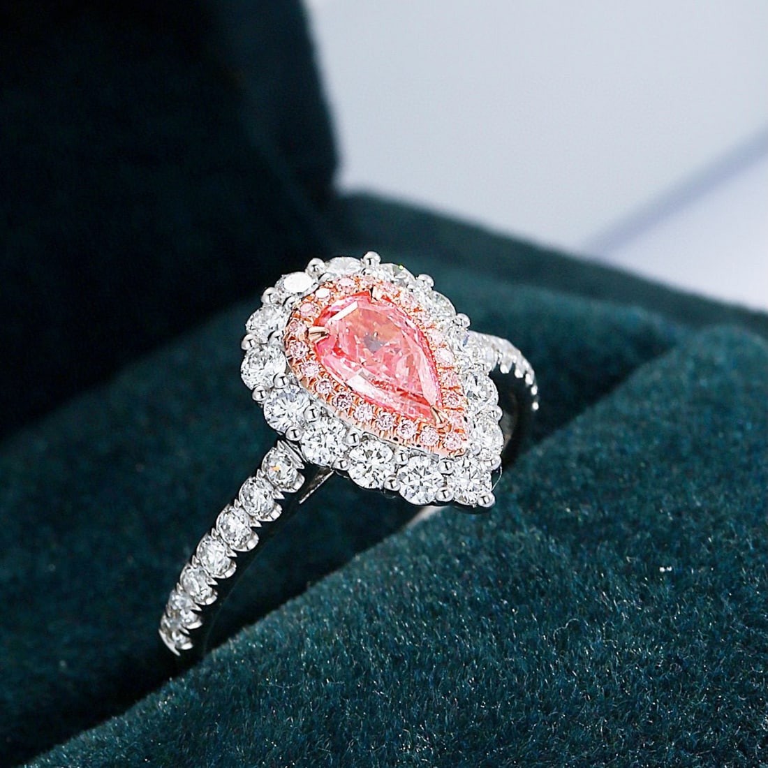 14k Gold 1.23 Ctw Natural Pink Diamond & Diamond Ring - 2