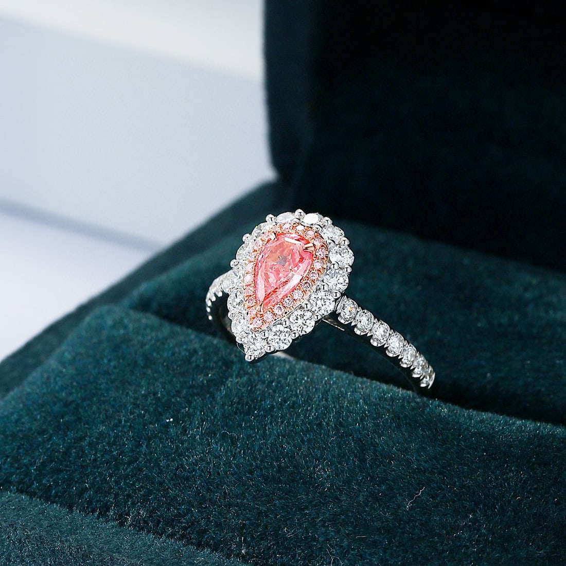 14k Gold 1.23 Ctw Natural Pink Diamond & Diamond Ring - 5