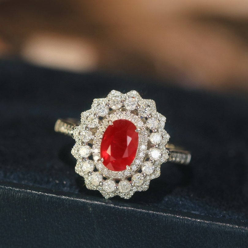 14k Gold 2.00 Ctw Natural Ruby & Diamond Ring (1 of 7)