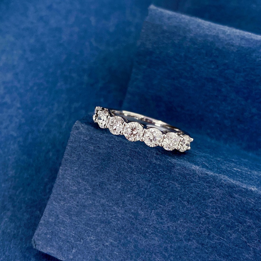 14k Gold 1.4 Ct Natural H Diamond Ring - 6