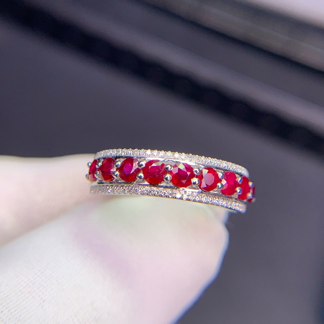 14k Gold 1.01 Ct Natural Ruby & Diamond Ring - 2
