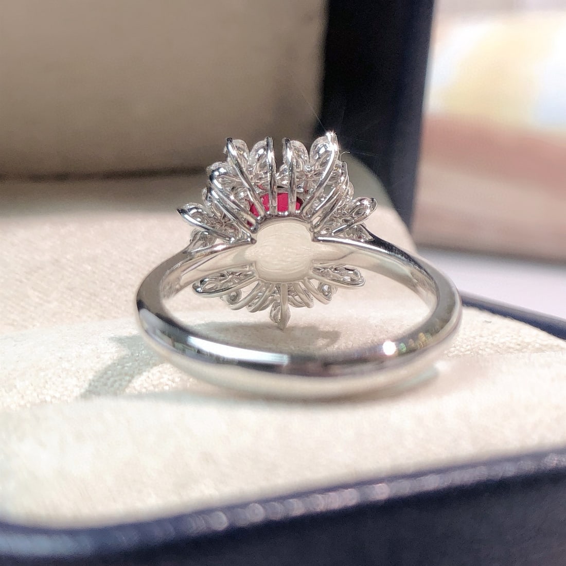 14k Gold 1.56 Ctw Natural Ruby & Diamond Ring - 5