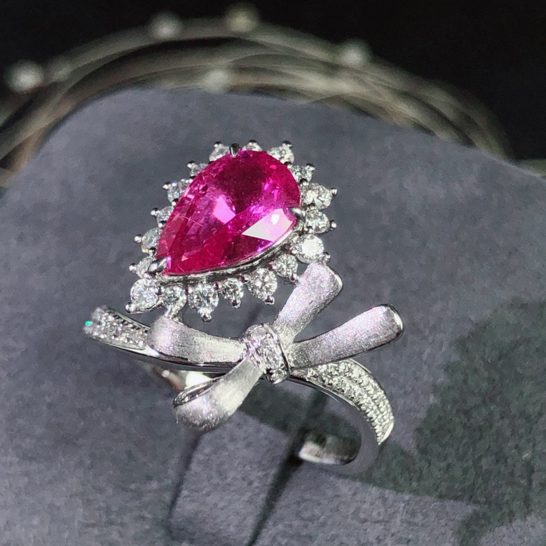 14k Gold 1.94 Ctw Natural Sapphire & Diamond Ring - 6