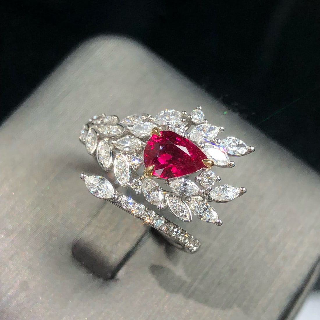 14k Gold 1.80 Ctw Natural Ruby & Diamond Ring (1 of 5)