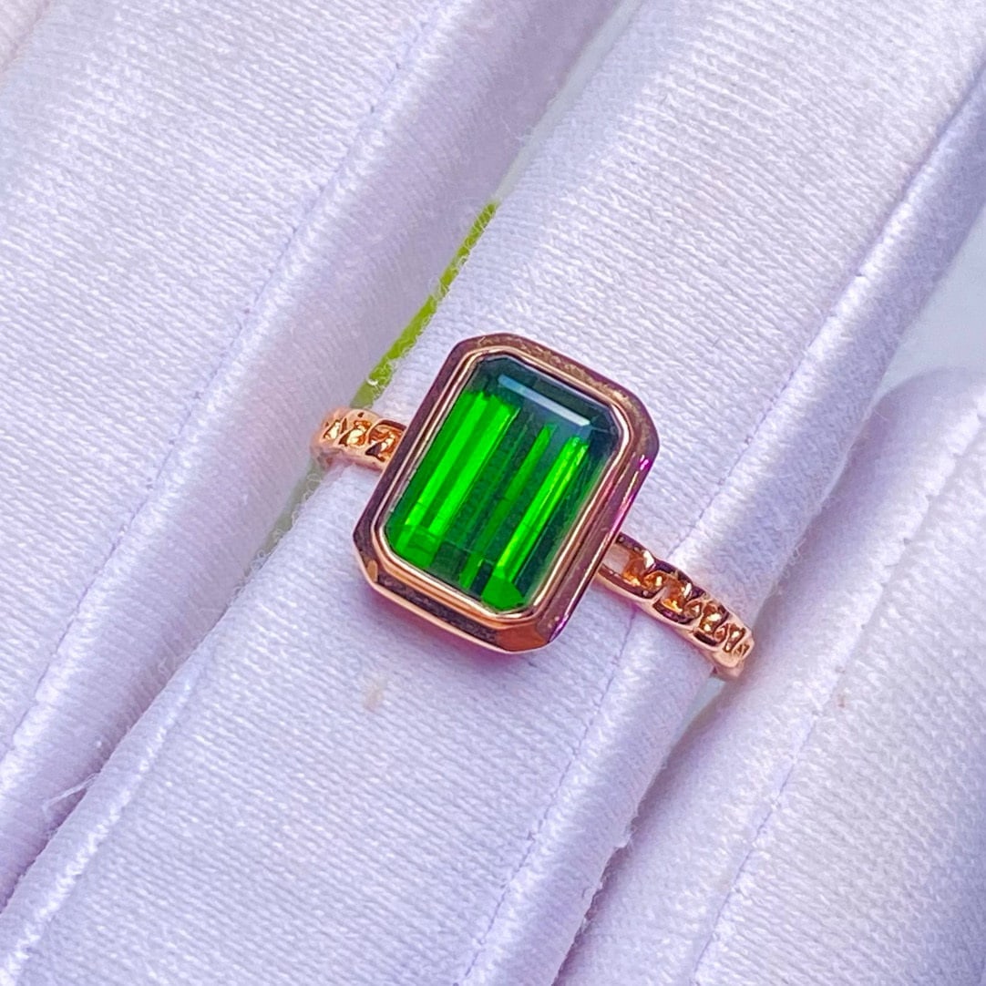 14k Gold 1.53 Ct Natural Tourmaline Ring - 3