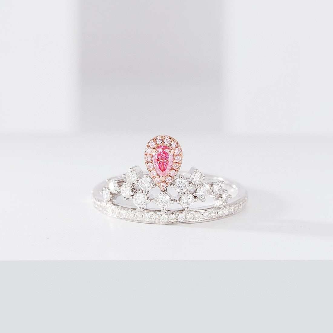 14k Gold 0.48 Ctw Natural Pink Diamond & Diamond Ring (1 of 5)