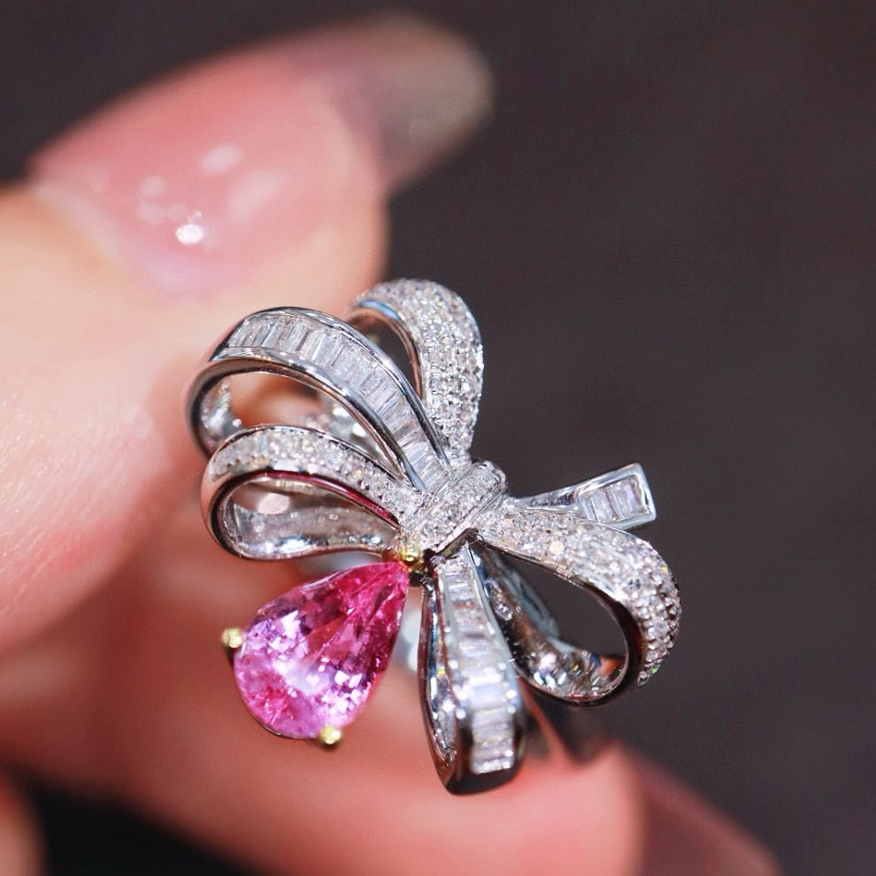 14k Gold 1.14 Ctw Natural Sapphire & Diamond Ring - 7