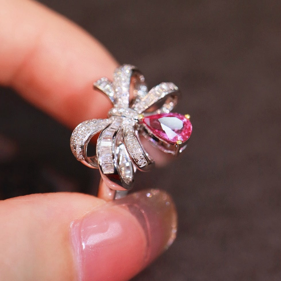 14k Gold 1.14 Ctw Natural Sapphire & Diamond Ring - 8