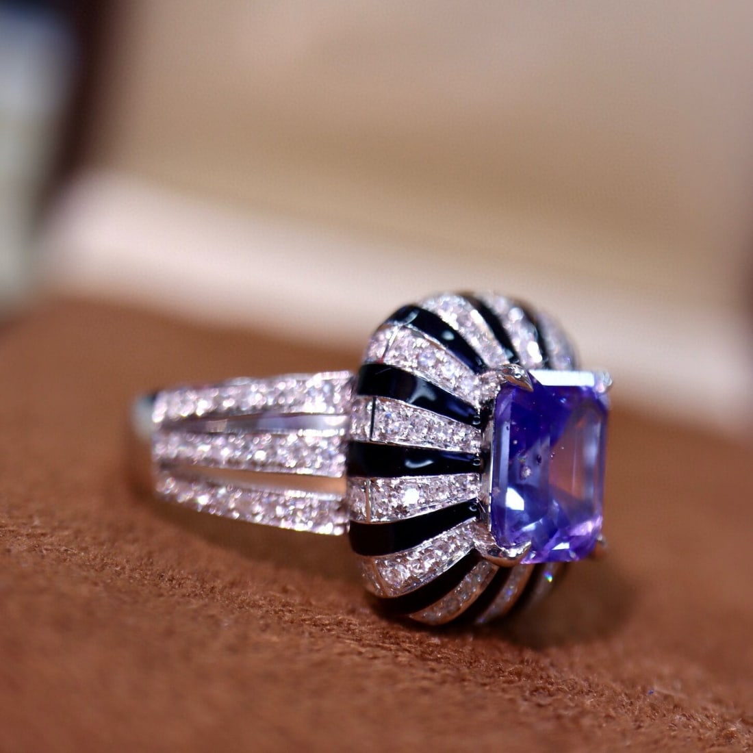 14k Gold 3.08 Ctw Natural Sapphire & Diamond Ring - 3