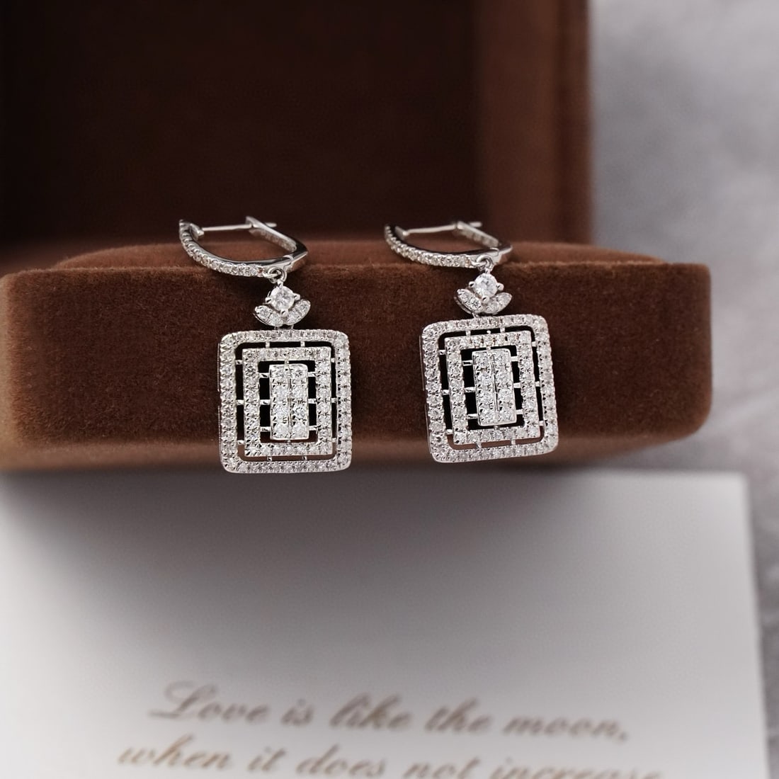 14k Gold 0.8 Ct Natural H Diamond Earrings - 2