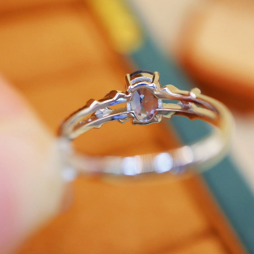 14k Gold 1.44 Ctw Natural Sapphire & Diamond Ring - 5