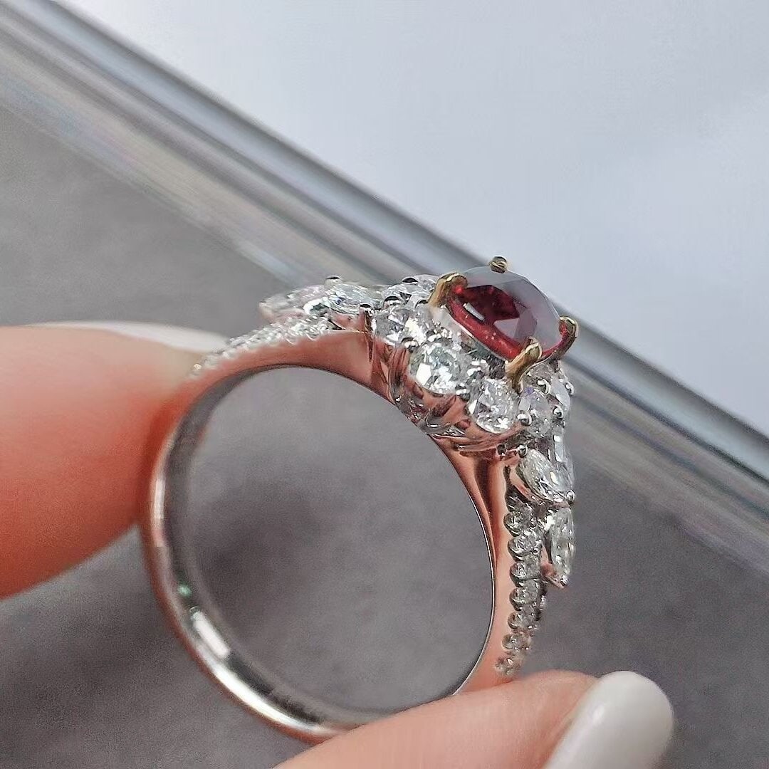 14k Gold 2.01 Ctw Natural Ruby & Diamond Ring - 4