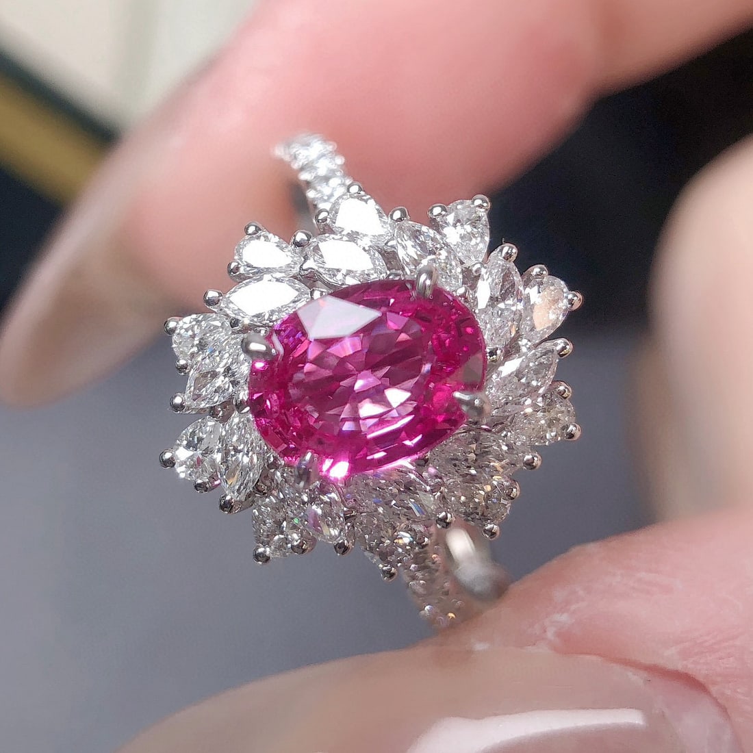 14k Gold 1.76 Ctw Natural Sapphire & Diamond Ring - 5