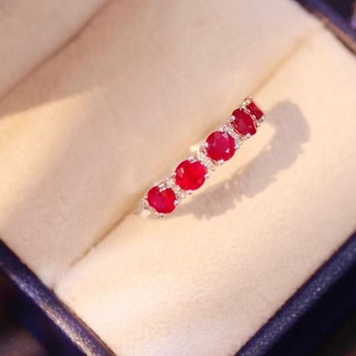 14k Gold 1.2 Ct Natural Ruby & Diamond Ring - 2