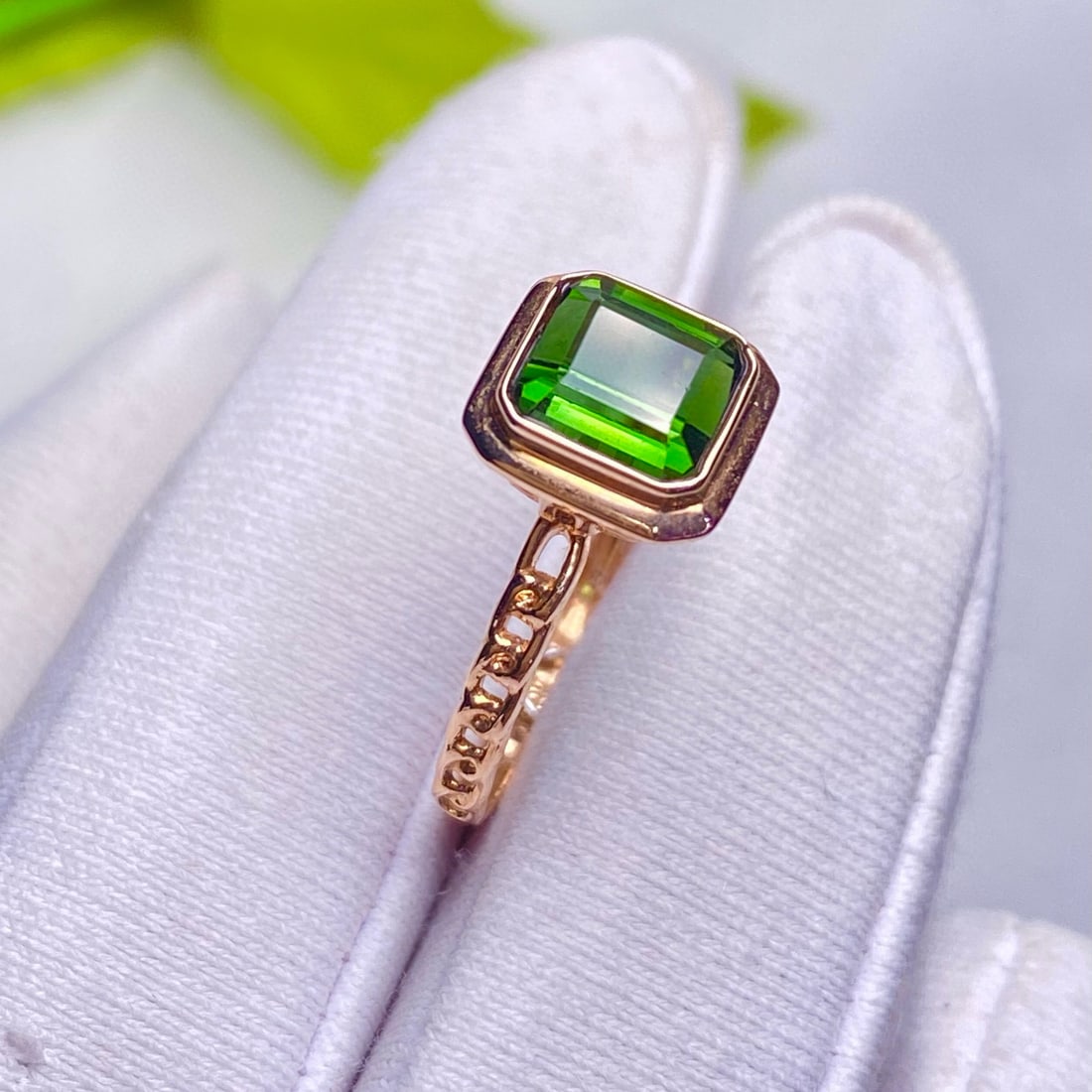 14k Gold 1.15 Ct Natural Tourmaline Ring - 2