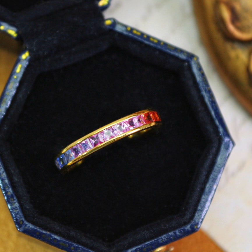 14k Gold 2.11 Ct Natural Sapphire Ring - 3