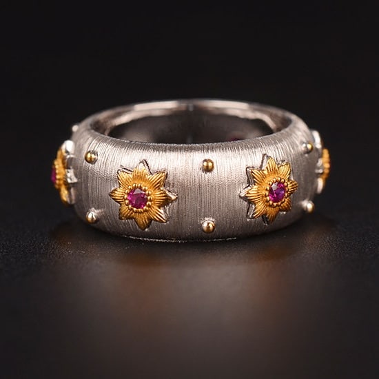 14k Gold 0.27 Ct Natural Ruby Ring
