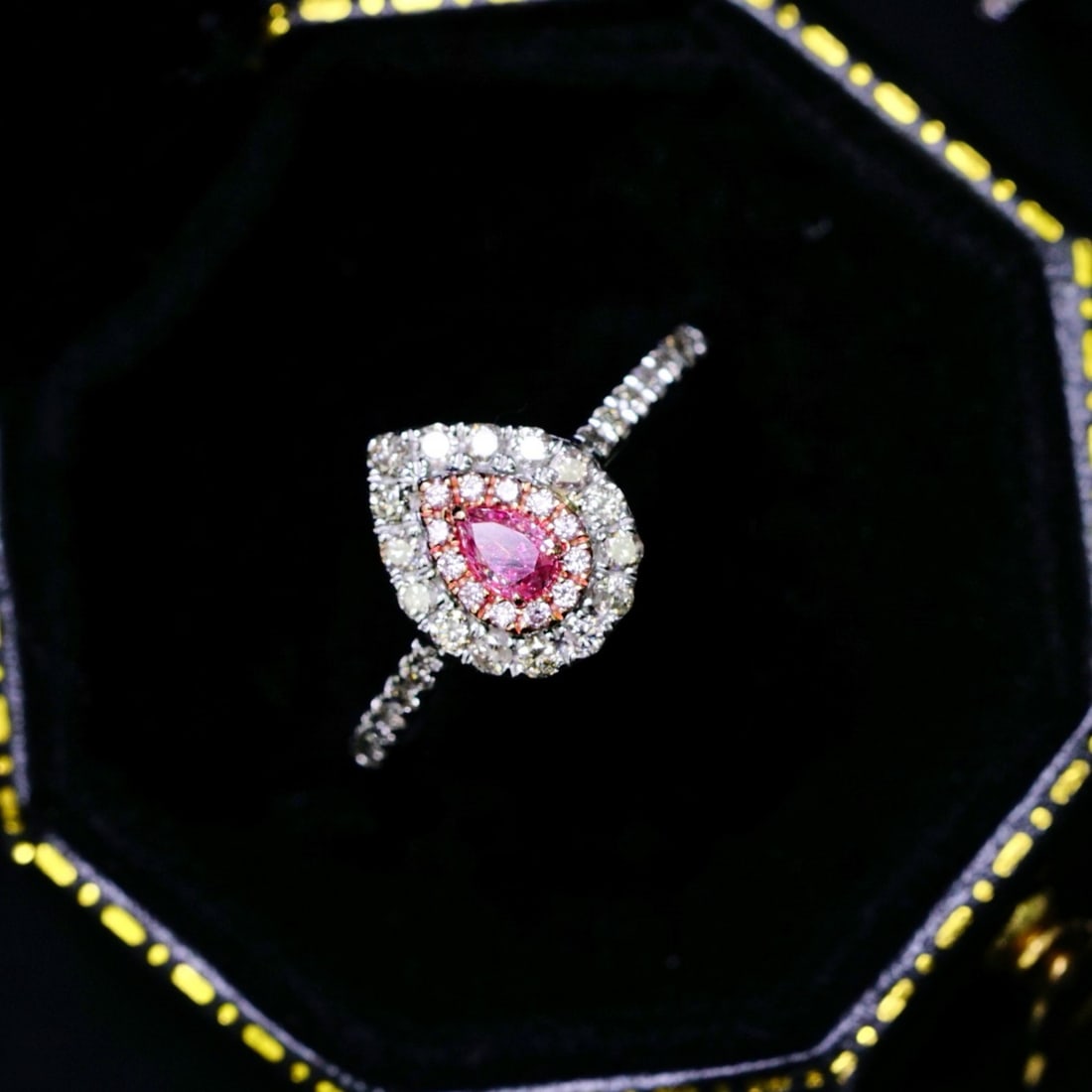 14k Gold 0.556 Ct Natural Color Diamond Ring - 4