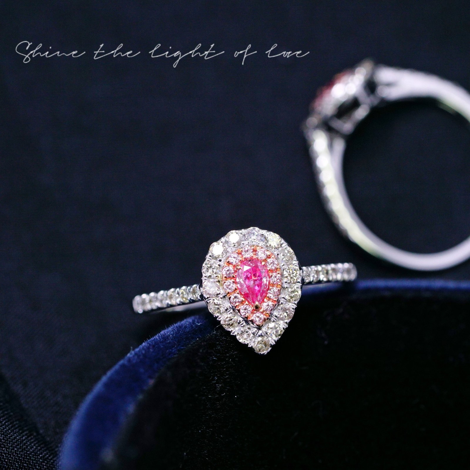 14k Gold 0.556 Ct Natural Color Diamond Ring - 6