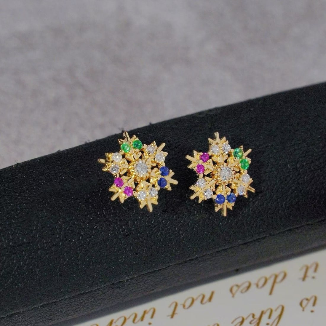 14k Gold 0.38 Ct Natural Coloured Gemstone Earrings: Ref:231173251 // gold content:14k gold // main gemstone:coloured gemstone // shape:round // carat weight:0. 38ct // color:color // treatment:natural // cut grade:g // Condition: New Low Estimate: