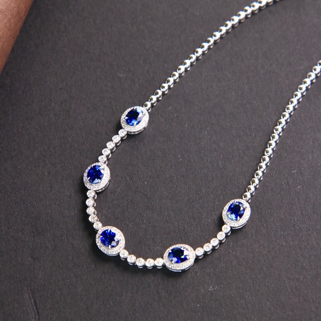 14k Gold 2.05 Ctw Natural Sapphire & Diamond Bracelet - 2