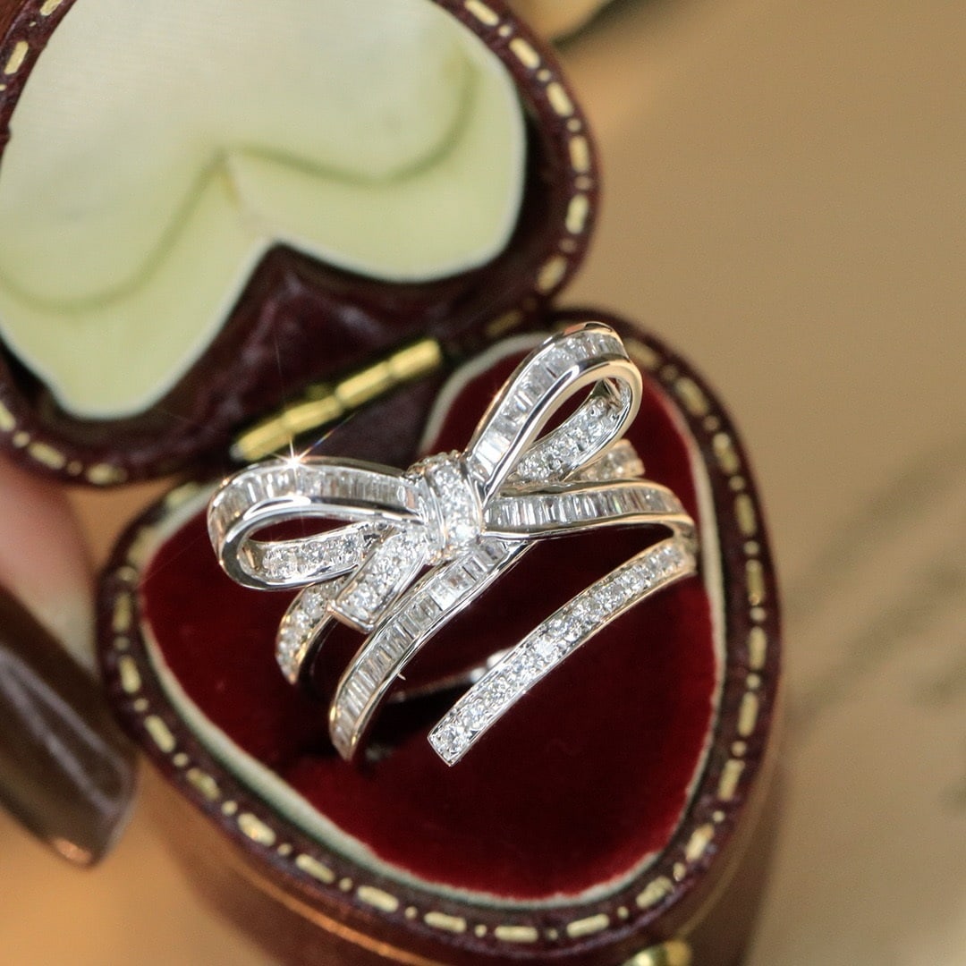 14k Gold 0.8 Ct Natural H Diamond Ring - 3