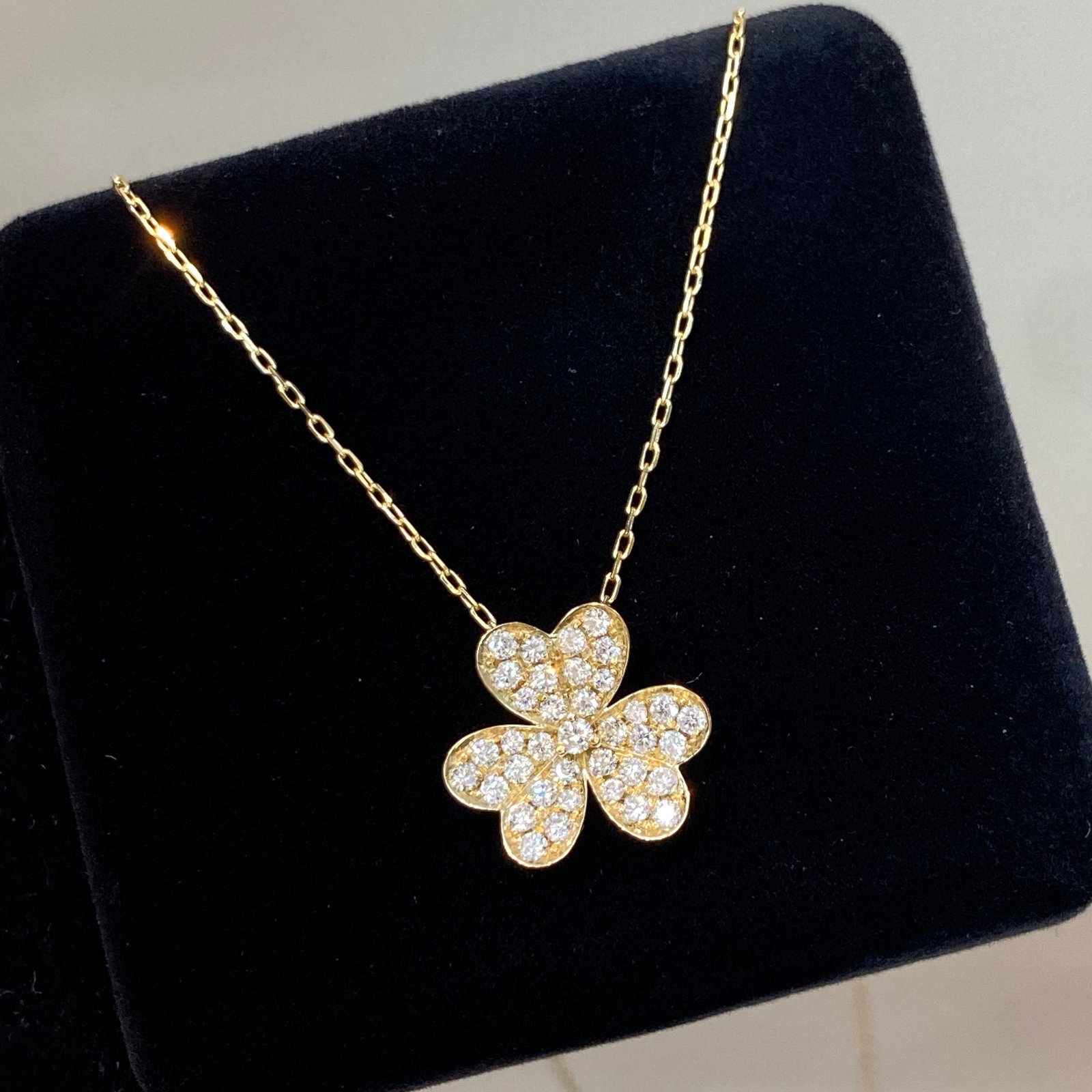 14k Gold 0.5 Ct Natural H Diamond Necklace - 2