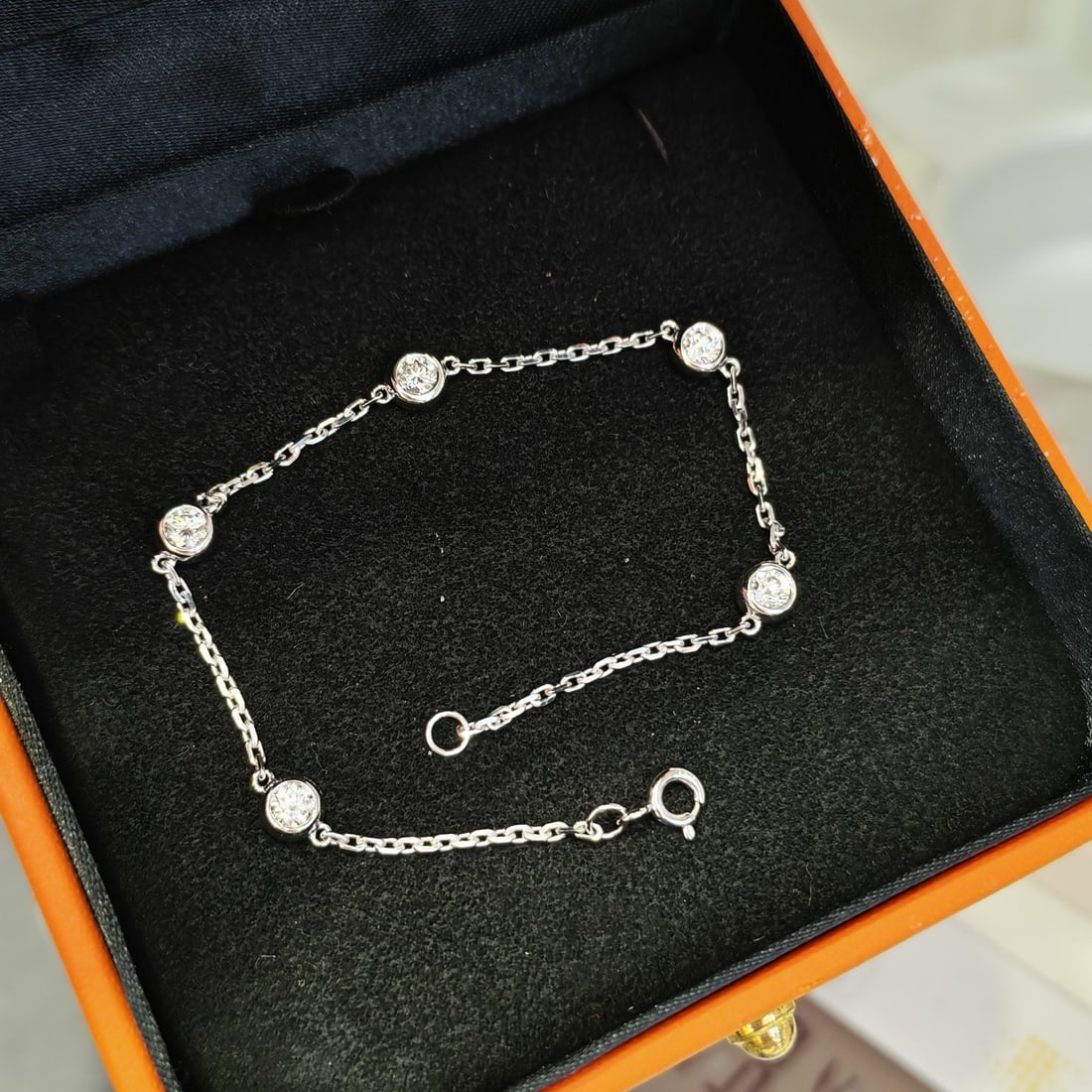 14k Gold 0.81 Ct Natural H Diamond Bracelet - 3