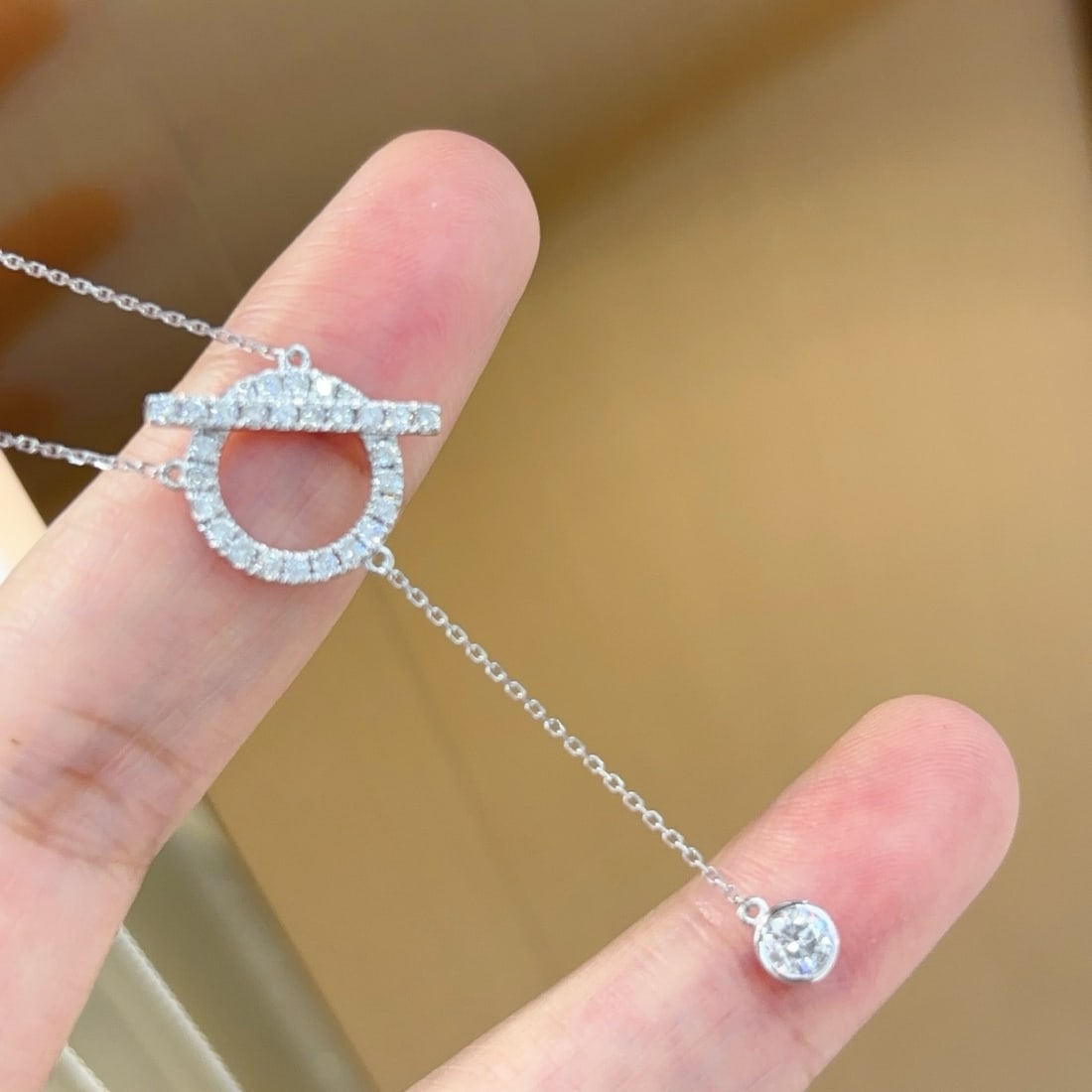 14k Gold 0.58 Ct Natural H Diamond Necklace: Ref:231174256 // gold content:14k gold // main gemstone:diamond // shape:round // carat weight:0. 58ct // clarity grade:vs-si // color:h // treatment:natural // cut grade:g // Condition: New Low