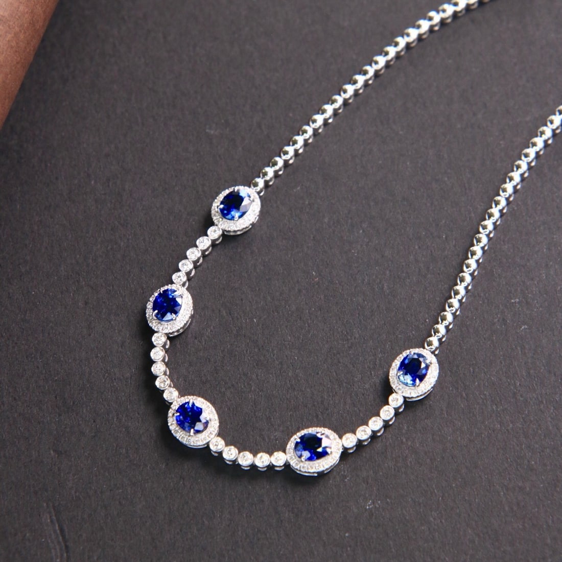 14k Gold 2.05 Ctw Natural Sapphire & Diamond Bracelet - 2