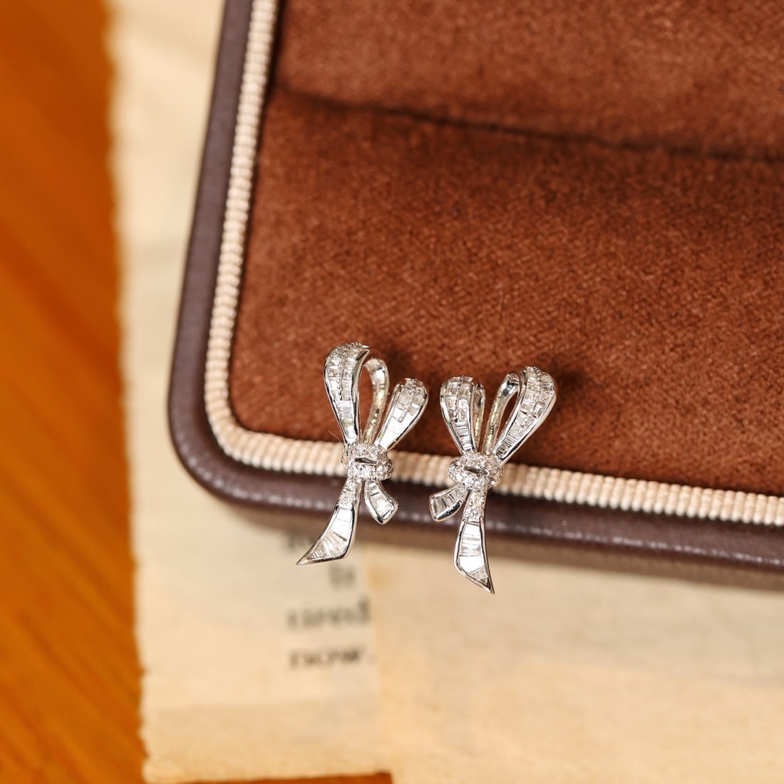 14k Gold 0.29 Ct Natural H Diamond Earrings - 2
