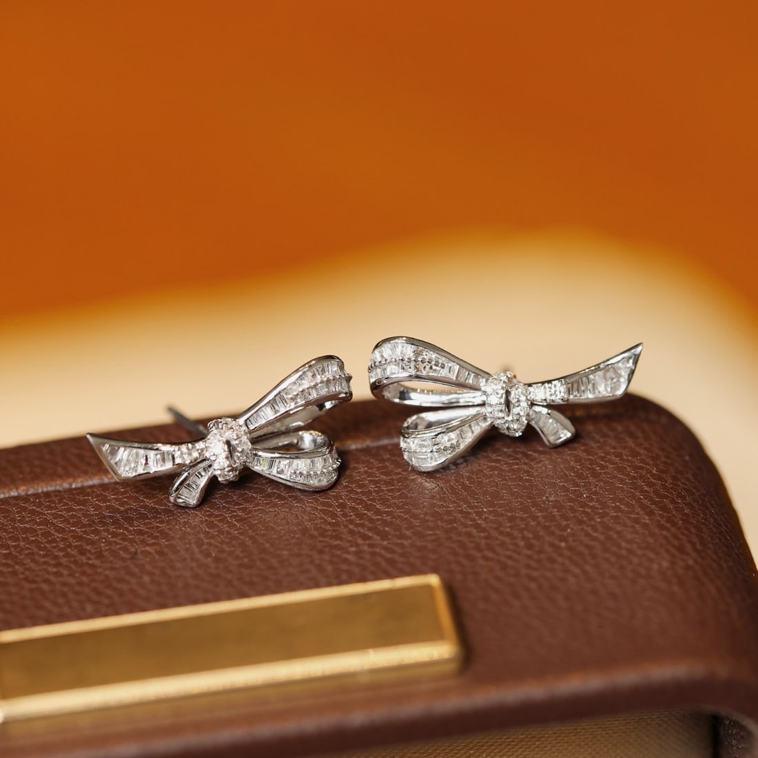 14k Gold 0.29 Ct Natural H Diamond Earrings - 3