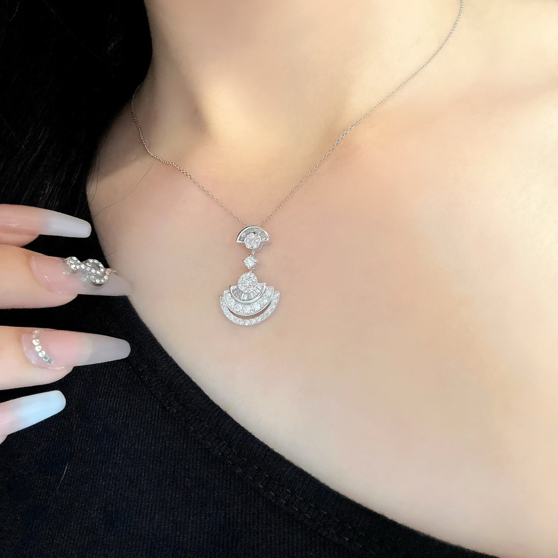 14k Gold 1.76 Ctw Natural H Diamond Jewelry Set - 5
