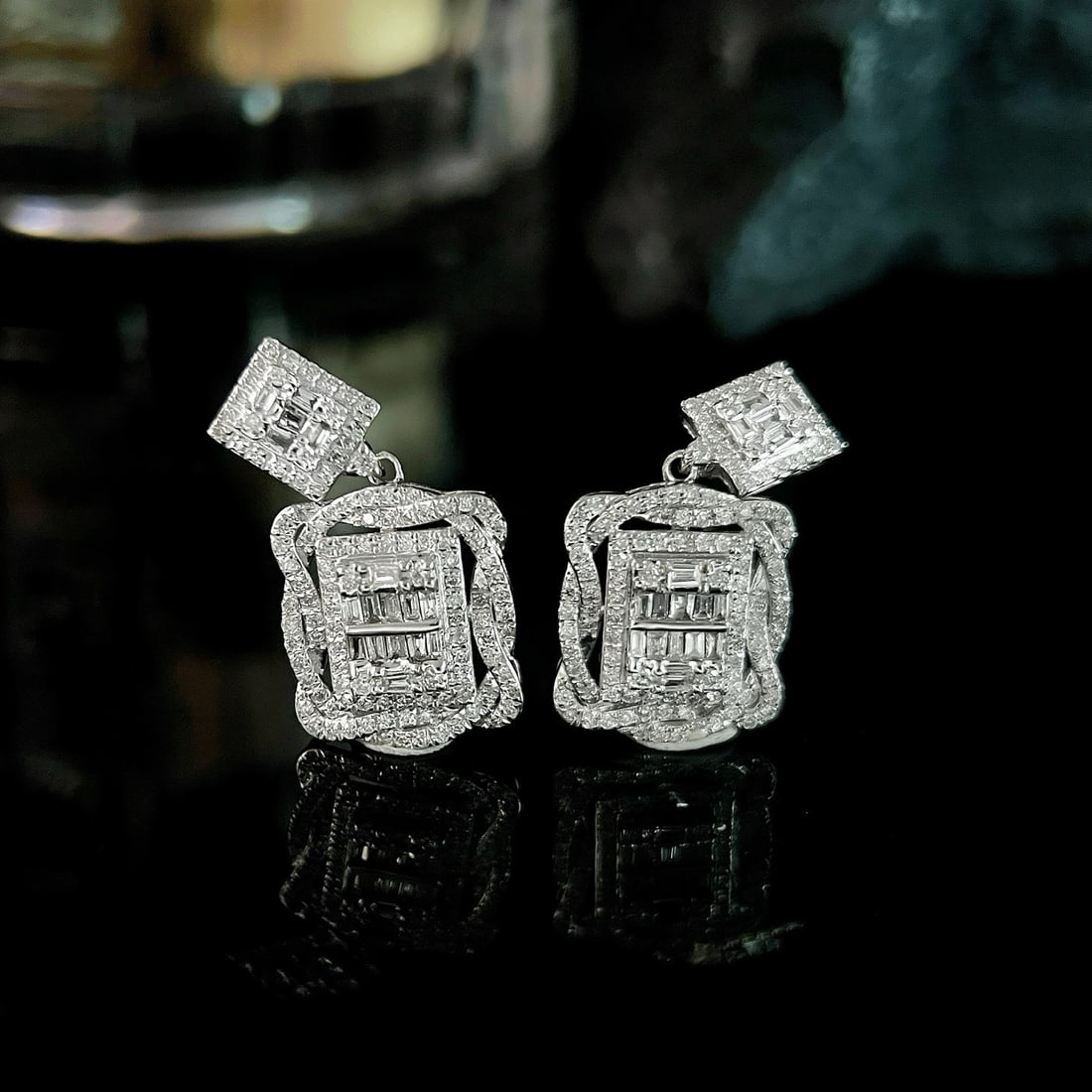 14k Gold 1.95 Ctw Natural H Diamond Jewelry Set - 4