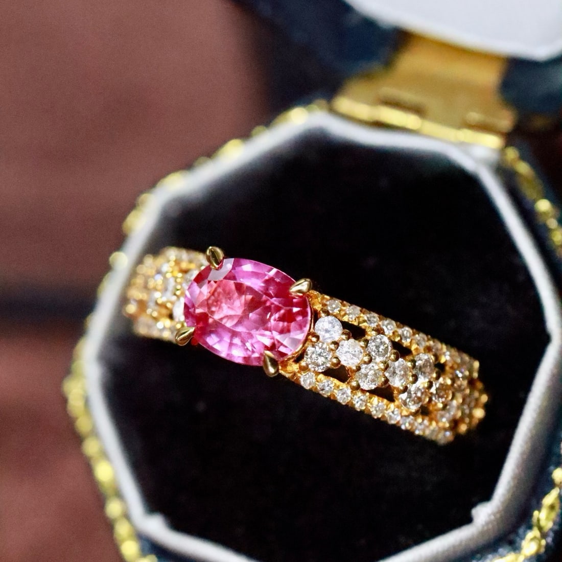 14k Gold 1.11 Ctw Natural Ruby & Diamond Ring - 2