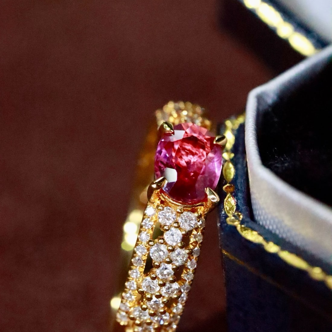 14k Gold 1.11 Ctw Natural Ruby & Diamond Ring - 3