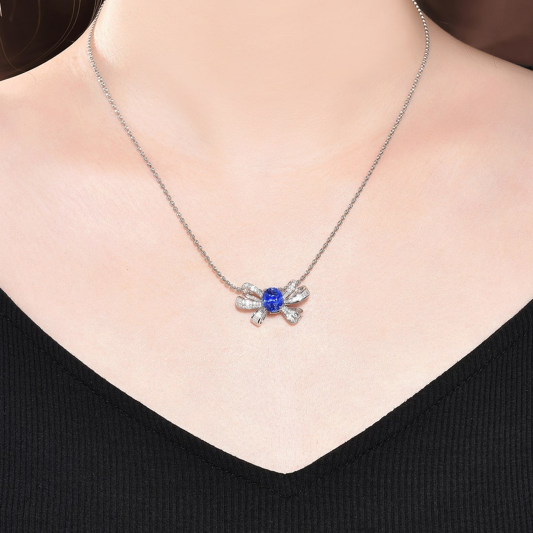 14k Gold 3.01 Ctw Natural Sapphire & Diamond Ring/pendant( Without Chain ) - 6