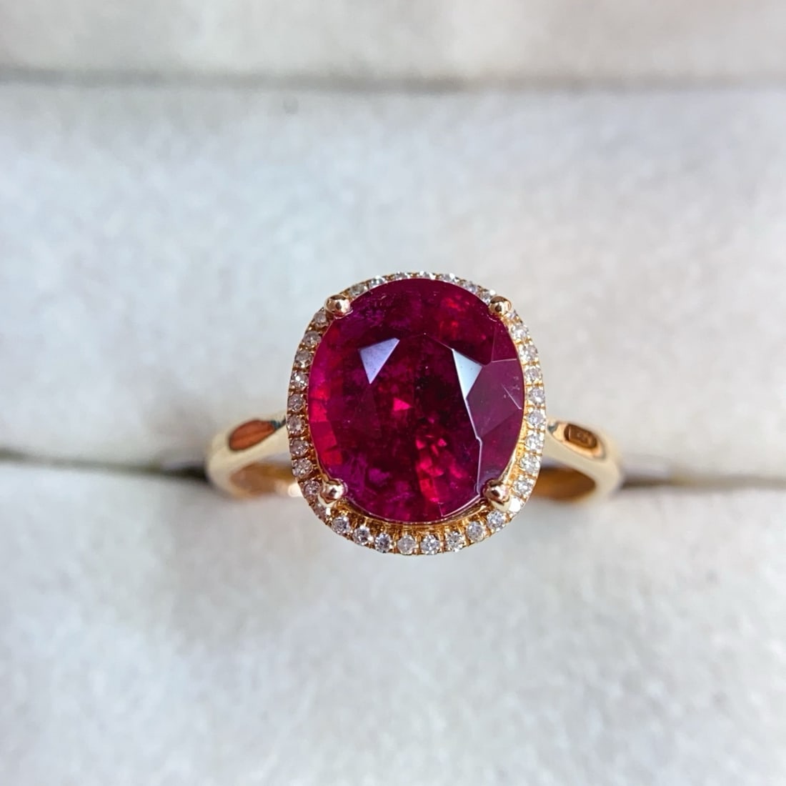14k Gold 2.91 Ctw Natural Tourmaline & Diamond Ring - 2
