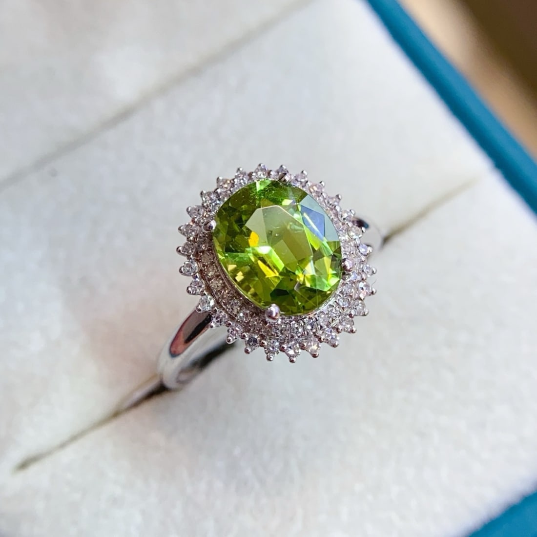 14k Gold 2.43 Ctw Natural Tourmaline & Diamond Ring - 3