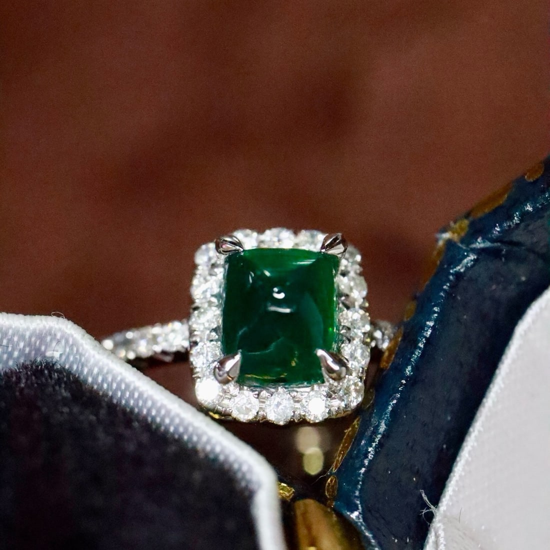 14k Gold 1.01 Ctw Natural Emerald & Diamond Ring - 3