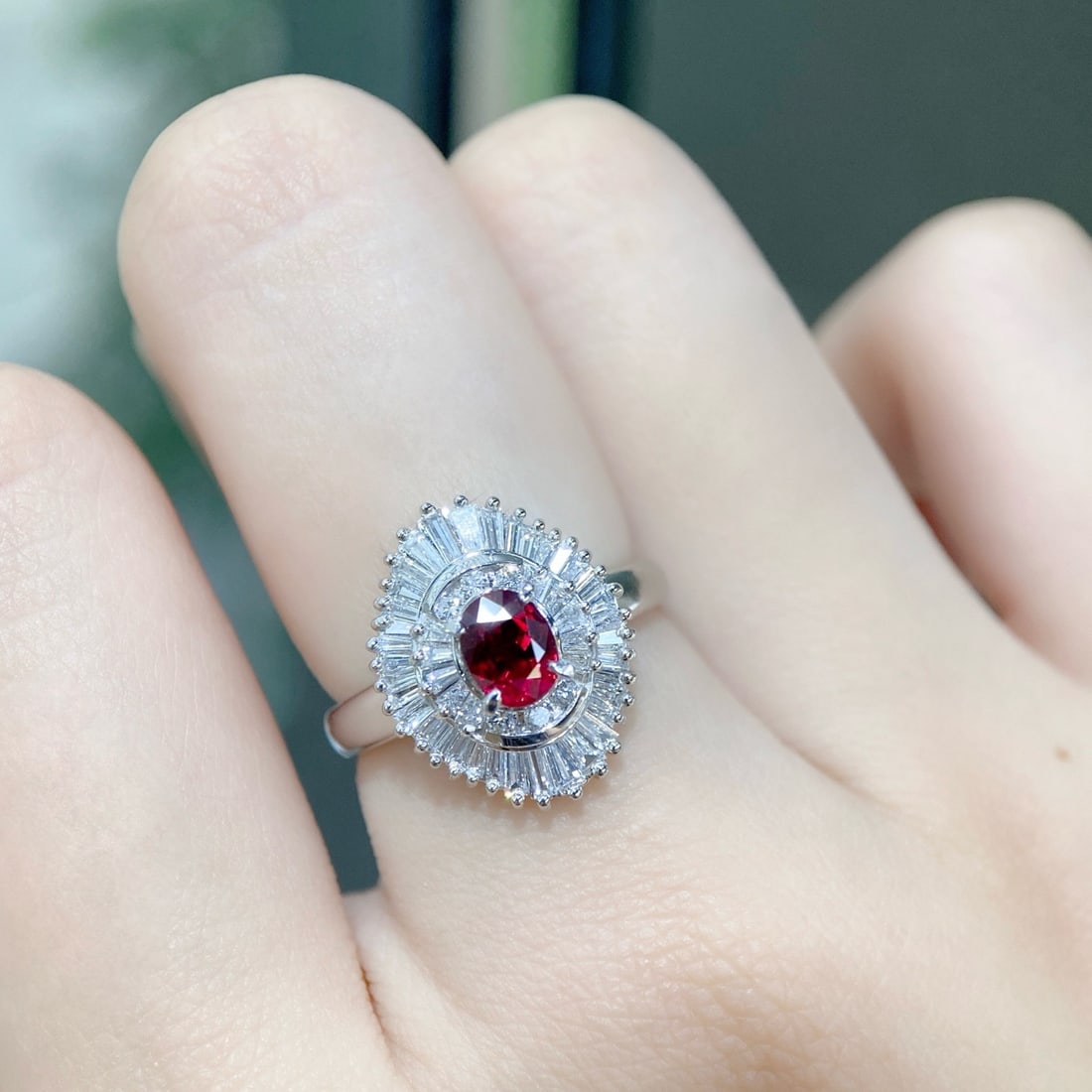 14k Gold 1.95 Ctw Vivid Red Natural Ruby & Diamond Ring - 3