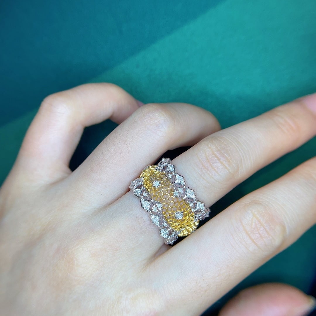 14k Gold 1.98 Ctw Natural Sapphire & Diamond Ring - 8