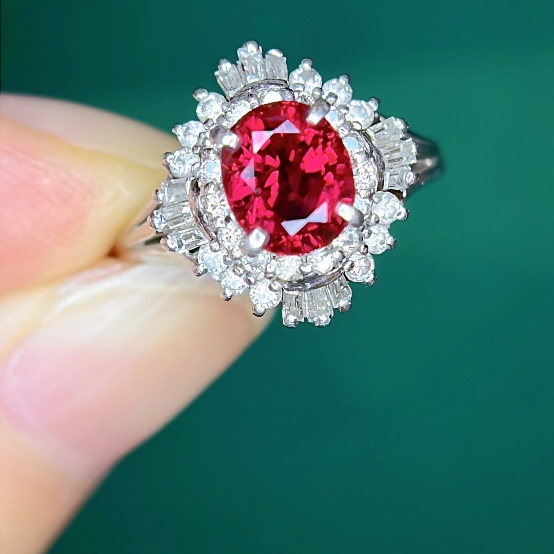 14k Gold 2.27 Ctw Natural Ruby & Diamond Ring (1 of 9)