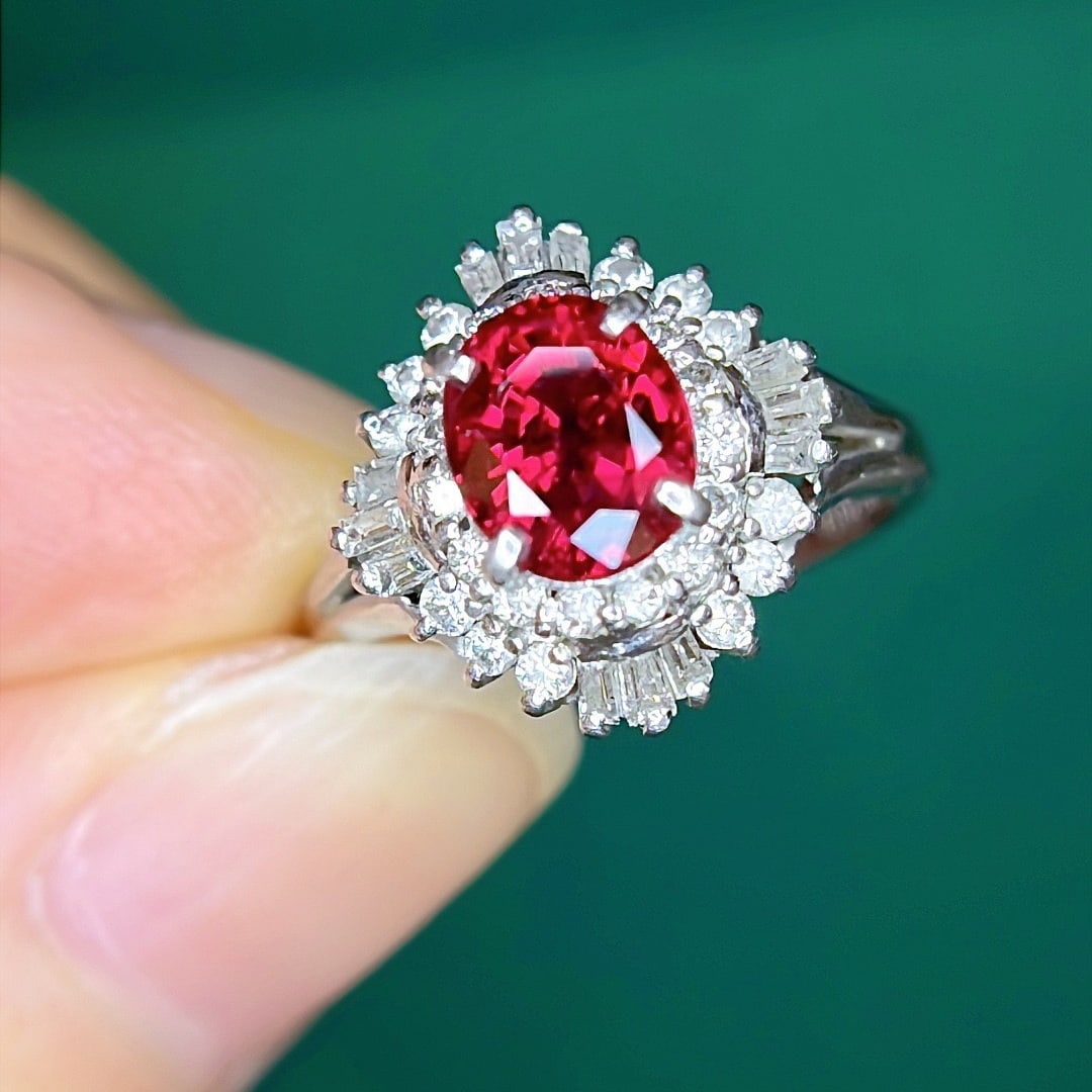 14k Gold 2.27 Ctw Natural Ruby & Diamond Ring - 4