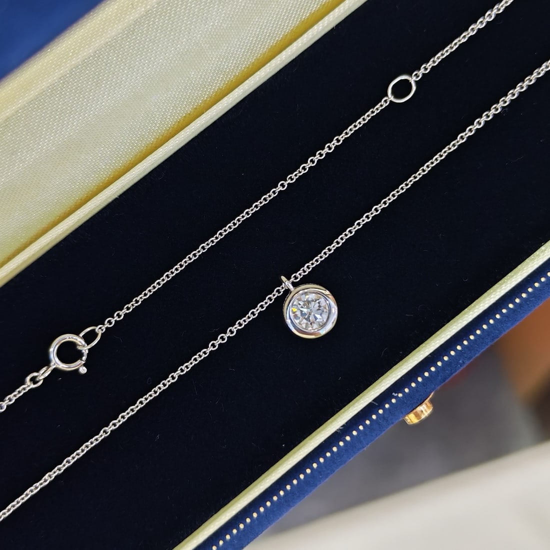 14k Gold 0.52 Ct Natural H Diamond Necklace - 3