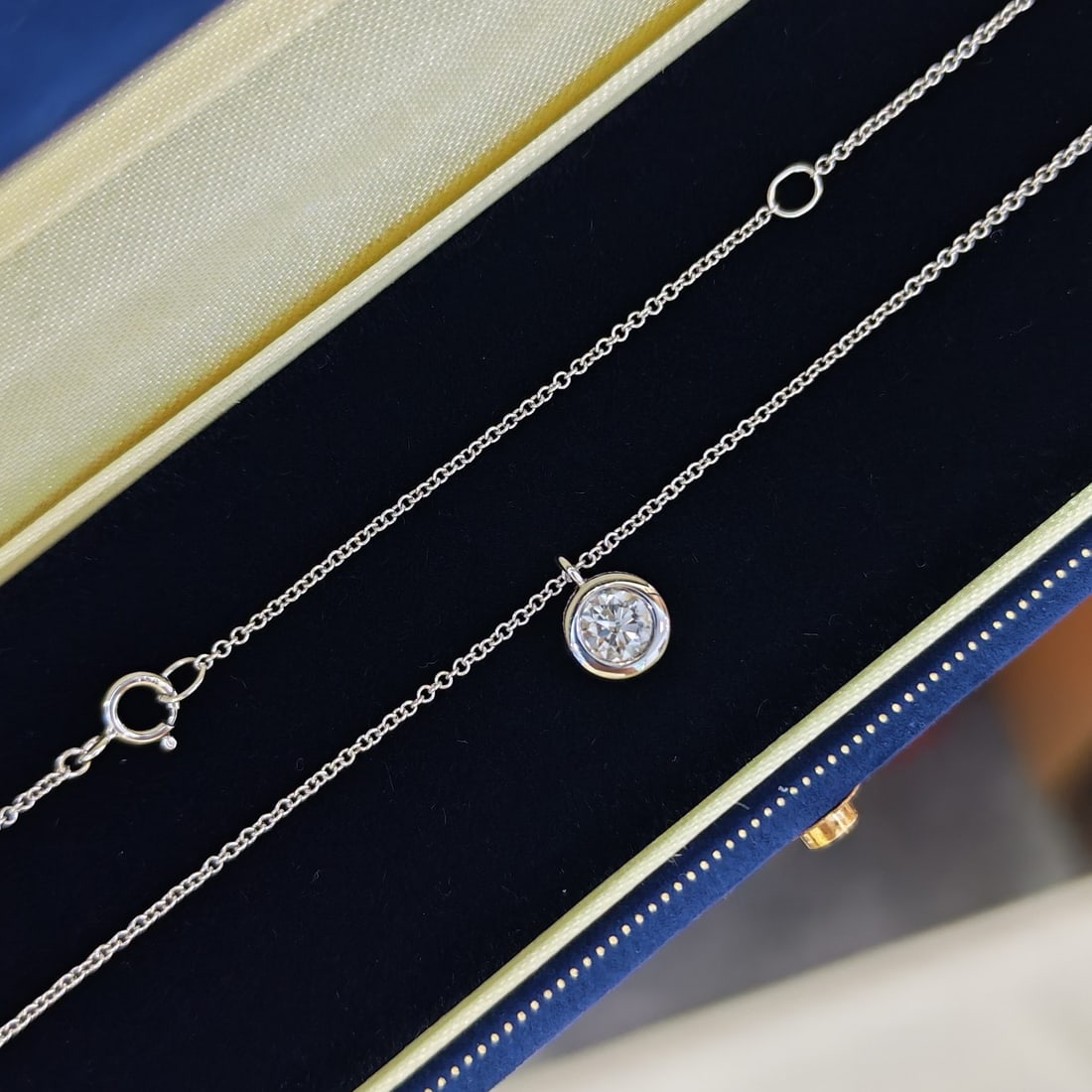 14k Gold 0.52 Ct Natural H Diamond Necklace - 5
