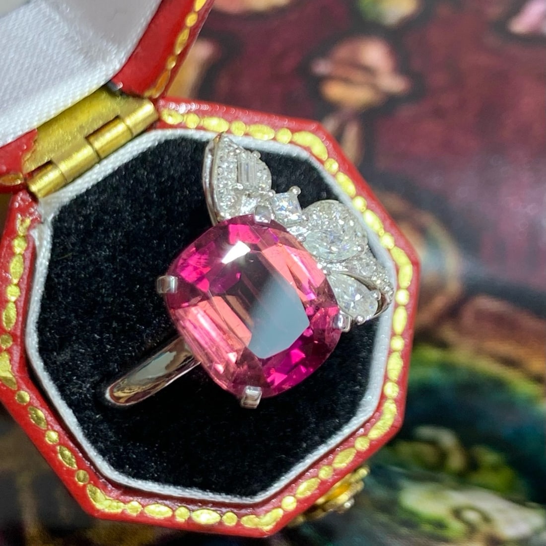 14k Gold 4.85 Ctw Natural Tourmaline & Diamond Ring - 5