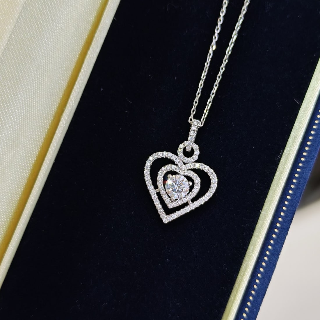 Gia Certified 14k Gold 0.3 Ct Natural G Si2 3ex Round Diamond Pendant( Without Chain ) - 3